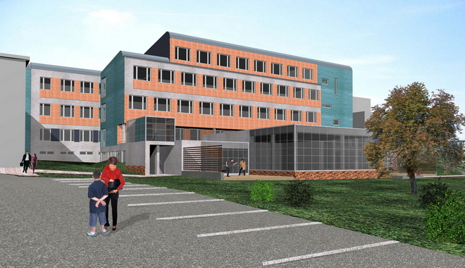 Nové Město na Moravě hospital - Internal medicine clinic ; Investment: 17 296 918 EUR (Source: Office of the Regional Council South-East)